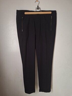 H&M Man Size Medium Black Pants with Zipper Pockets